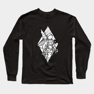 The Astronaut Angle Floating in Space Long Sleeve T-Shirt